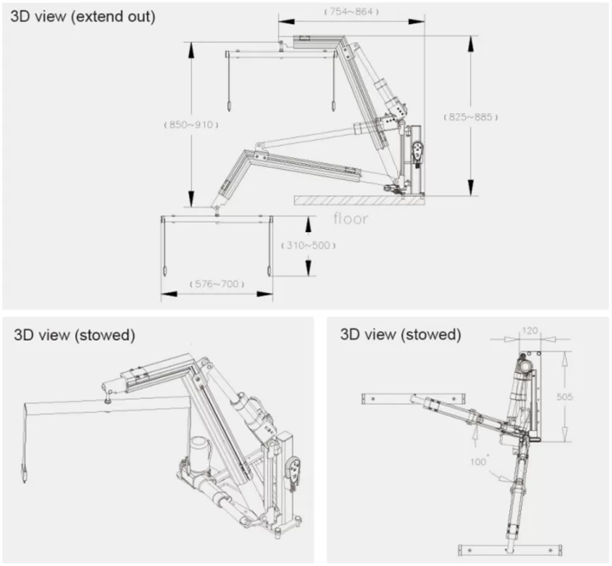 WH-100 Wheelchair Hoist