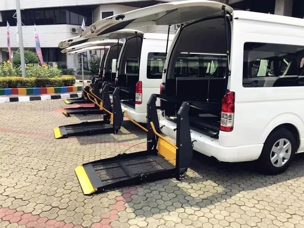 Wheelchair Lifting Device and Wheelchair Fixing Device (3rd Asian Para Games)