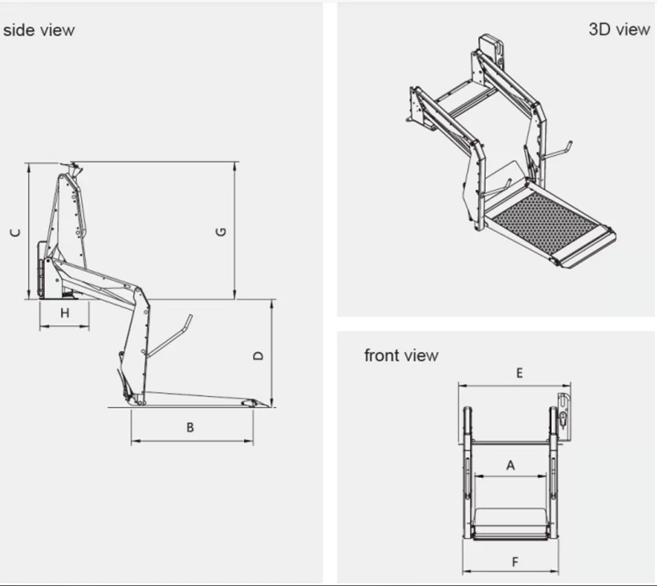 WL-D-1300-720 Wheelchair Lift